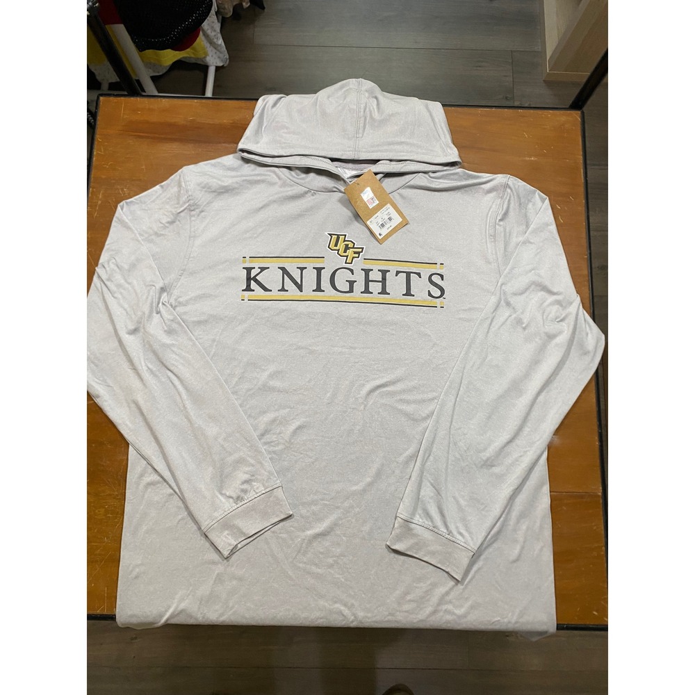 NWT Rivalry Threads UCF Knights Hoodie Men L Gray Long Sleeve Athletic